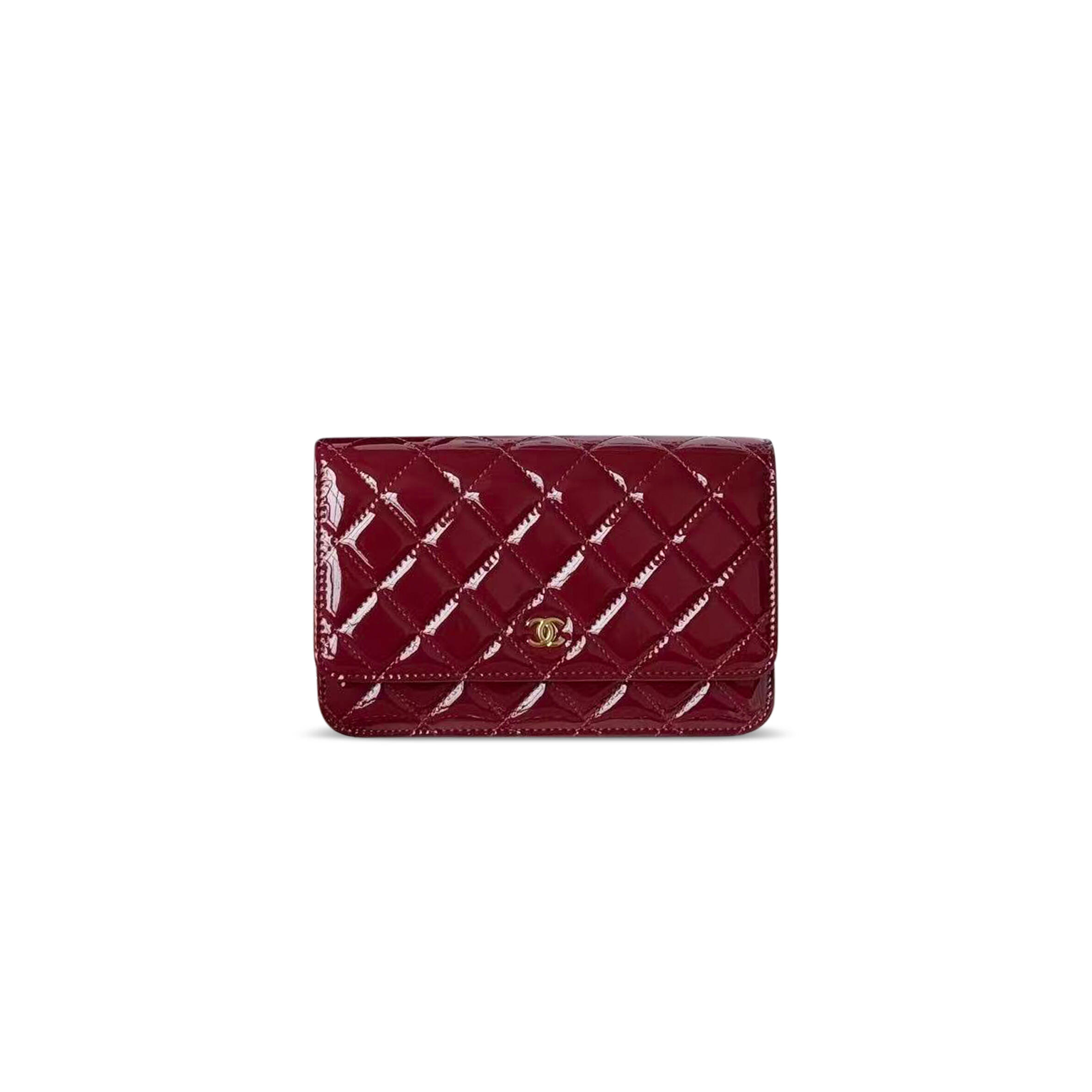 CHANEL CLASSIC WALLET ON CHAIN PATENT LEATHER AP4241 (19.5*12*4cm)